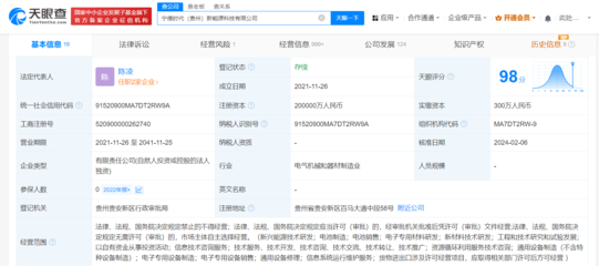 寧德時代貴州科技公司經營異常，新興能源技術研發之路何去何從？